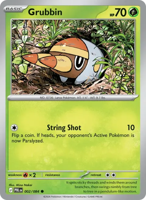 Grubbin — Pitch Black 002/084 (Reverse Holo)