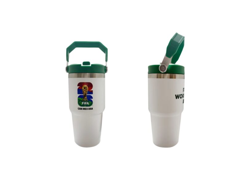 Termo Acero Inoxidable FIFA World Cup 26 Oficial (Blanco/Verde)