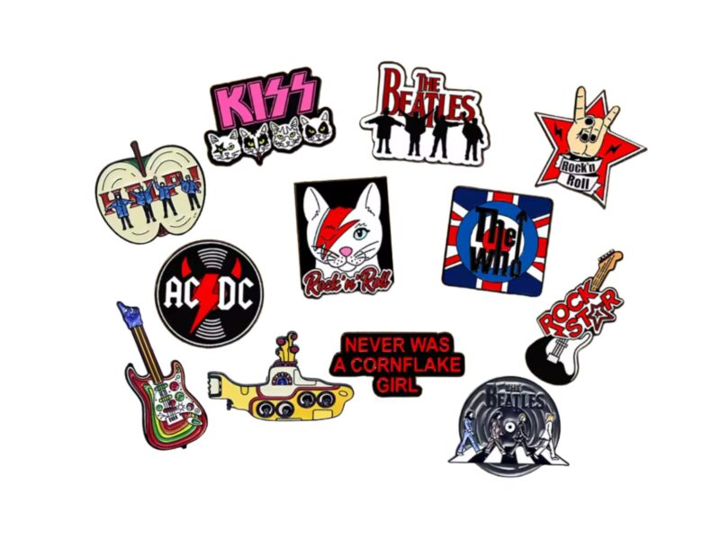 Pin Metálico Música y Bandas (Surtido)